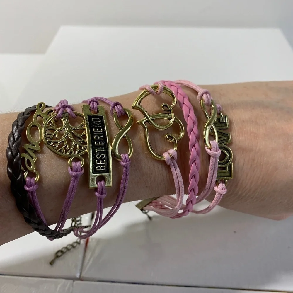 Fun and unique best friends bracelets.